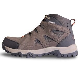 Eddie Bauer Harrison Mens Waterproof Hiking Boots Brown Leather Outdoor Sz 9.5M